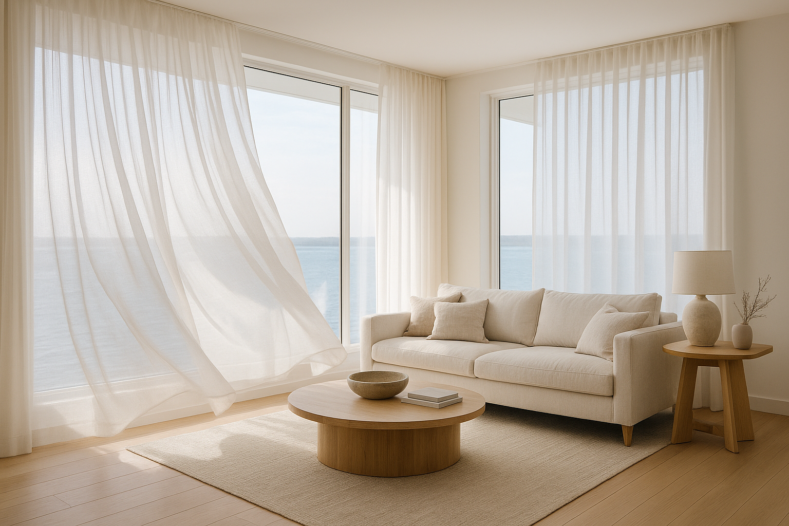 curtains and blinds Rosebud - sheer curtains and soft natural light in Mornington