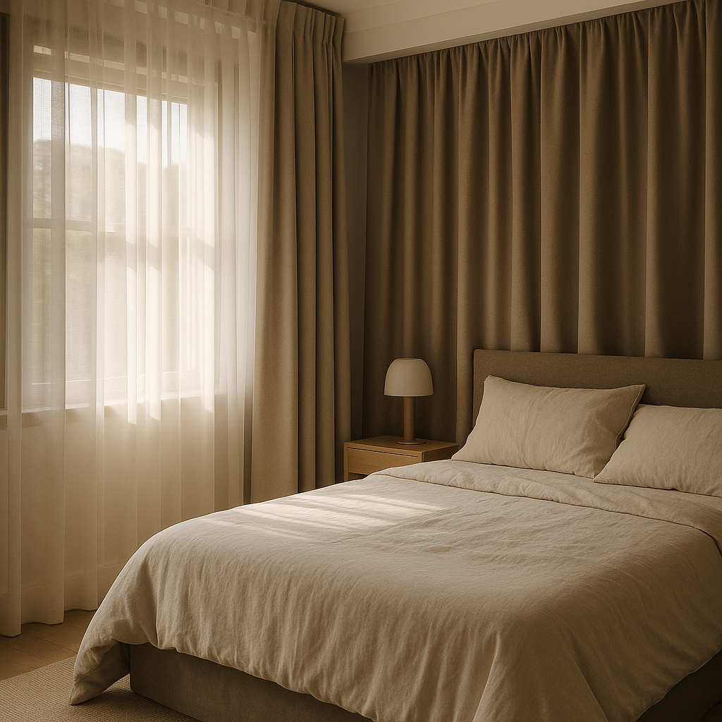 how to measure curtains Australia - blockout curtains for bedroom privacy and comfort in Mornington