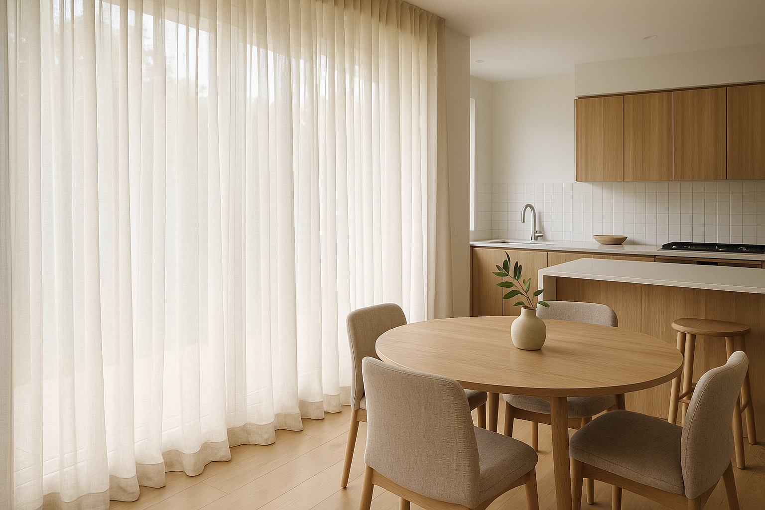 how to measure curtains Australia - lightweight curtains for kitchen and dining rooms in Mornington